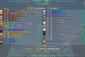 The player list, showing Plasmo Voice indicators